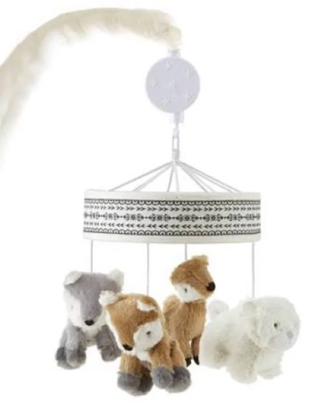 Levtex Bailey Woodland Animal nursery Crib Set with Mobile and Lamp
